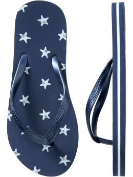 GapKids: Starfish flip-flips - a navy print