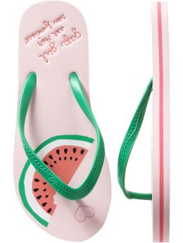 GapKids: Watermelon flip flops - pink