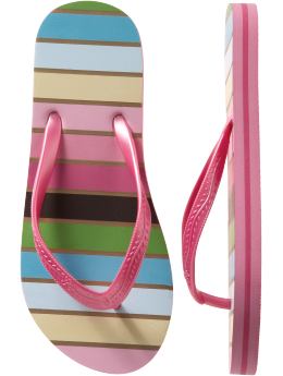 GapKids: Multi-striped flip flops - multi stripe