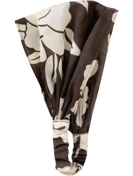 GapKids: Printed scarf headband - classic brown floral