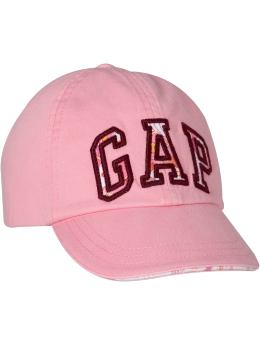 GapKids: Floral logo baseball hat - apple blossom