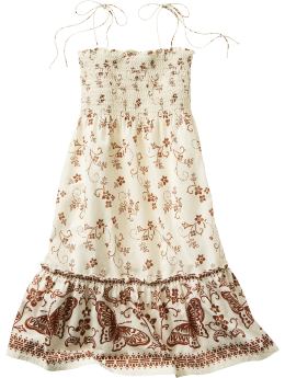 GapKids: Smocked butterfly dress - Plaster