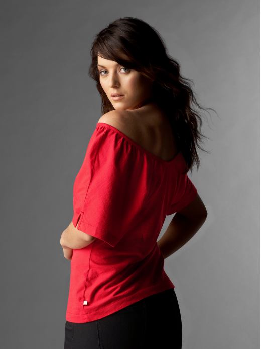 Women's Clothing: Women's Clothing: Gap (PRODUCT) RED double-neck T: Women (PRODUCT) RED | Gap from gap.com