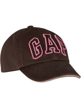 GapKids: Arch logo baseball hat - fudge brownie