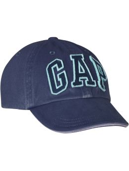 GapKids: Arch logo baseball hat - storm cloud