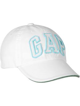 GapKids: Arch logo baseball hat - white