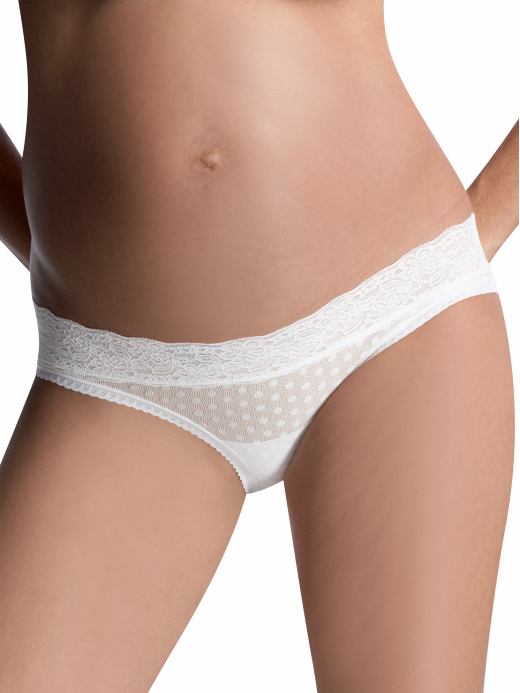 GapMaternity: Lacy polka-dot bikini - white