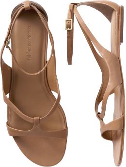 Women: Sandal flats - tan