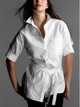 Men: Patchwork shirt by Band of Outsiders - white