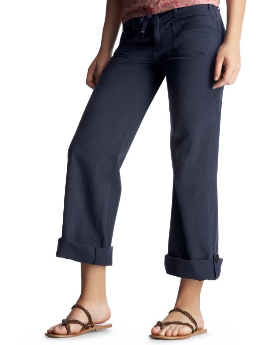 Women's Clothing: Women's Clothing: Drawstring roll-up jeans: Bottoms New Arrivals | Gap :  jeans convertable arrivals up