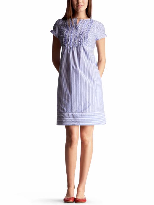 Women: Womens: Striped ruffle-front dress: Dresses: Dresses | Gap from gap.com