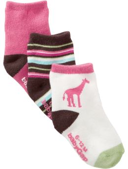 BabyGap: Sweet socks (3-pack) - now giraffe