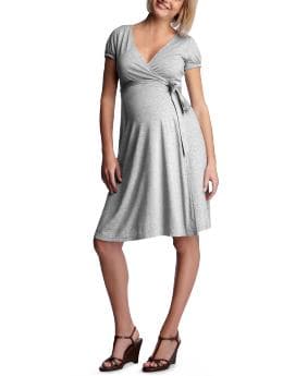 GapMaternity: Easy wrap dress - heather gray