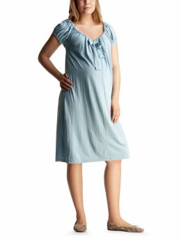 GapMaternity: Tie-neck dress - slumber blue