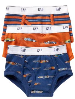 GapKids: Race car briefs (3-pack) - blue