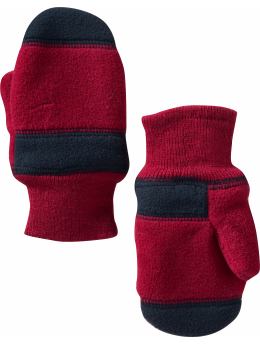 BabyGap: Pro fleece two-tone mittens - admiral red