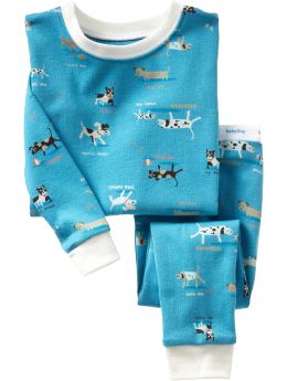 BabyGap: Doggy long sleep set - vivid blue