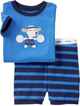 BabyGap: Strong dog short sleep set - slalom blue