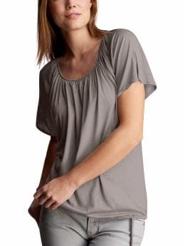 Women: Flutter sleeve tie-waist top - demre