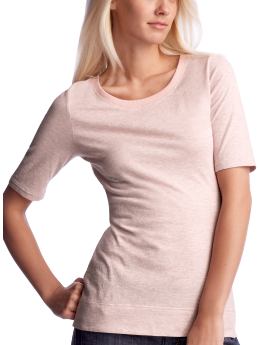 Women's Clothing: Women's Clothing: Striped pima T: Tops New Arrivals | Gap :  tops off-white elbow length sleeves light pink