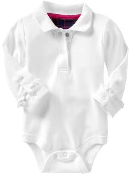 BabyGap: Scalloped collar bodysuit - white