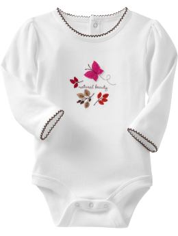 BabyGap: Natural beauty bodysuit - white