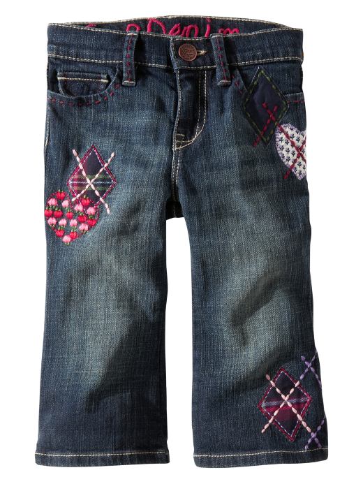 GAP apple argyle HIGHLAND jeans NWT 5yr 5T 39.50 NEW