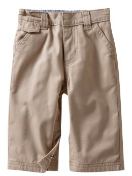 BabyGap: Classic flat front pants - beige