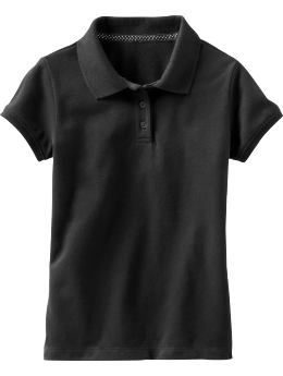 GapKids: Uniform pique polo - black