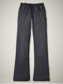Pull-on flare jeans (gray wash)