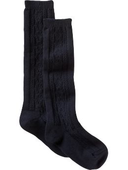 GapKids: Cable knit knee-highs - true navy