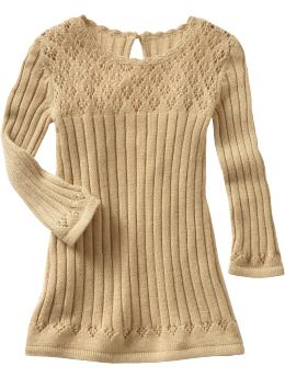 BabyGap: Pointelle sweater dress - light camel