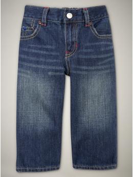 BabyGap: Loose pull-on jeans - tiger hide light wash