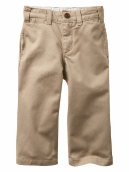 BabyGap: Flat front khaki pants - cargo khaki