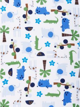 BabyGap: Organic safari fitted crib sheet - safari blue