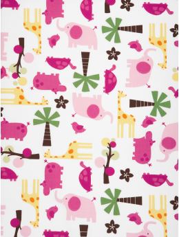 BabyGap: Organic safari fitted crib sheet - safari pink