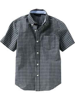 GapKids: Plaid shirt - true navy