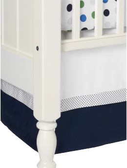 BabyGap: Organic crib bed skirt - blue
