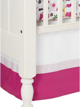 BabyGap: Organic crib bed skirt - pink