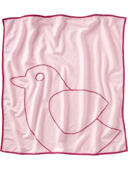 BabyGap: Embroidered icon fleece blanket - bird