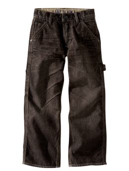 GapKids: Brown faded carpenter jeans - mocha