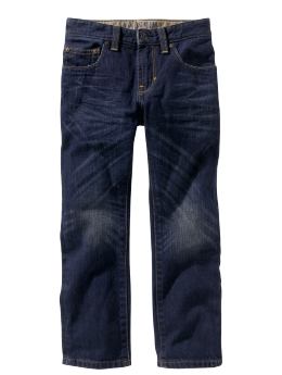 GapKids: Straight fit dark jeans - blackwell