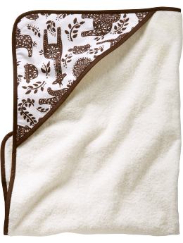 BabyGap: Organic safari hooded bath towel - safari brown