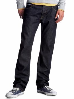 Men: The low rise straight fit jeans - rinsed selvage