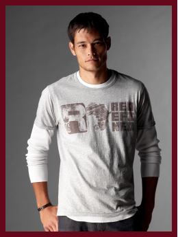 Women: Gap (PRODUCT) RED redefined crewneck T - heather gray