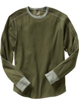 Men: Ringer thermal T - holly
