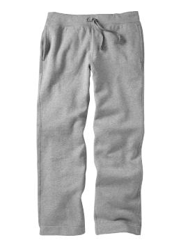 Men: Fleece pants - heather gray