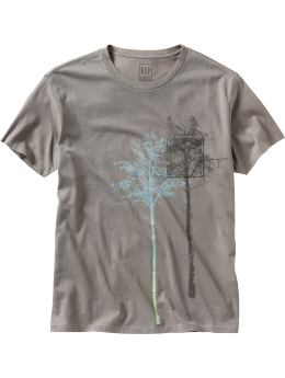 Men: Graphic pocket T - shark
