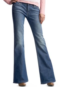 Women: The low rise bell jeans - medium vintage
