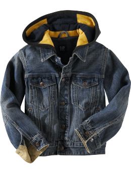 GapKids: Hooded denim jacket - denim